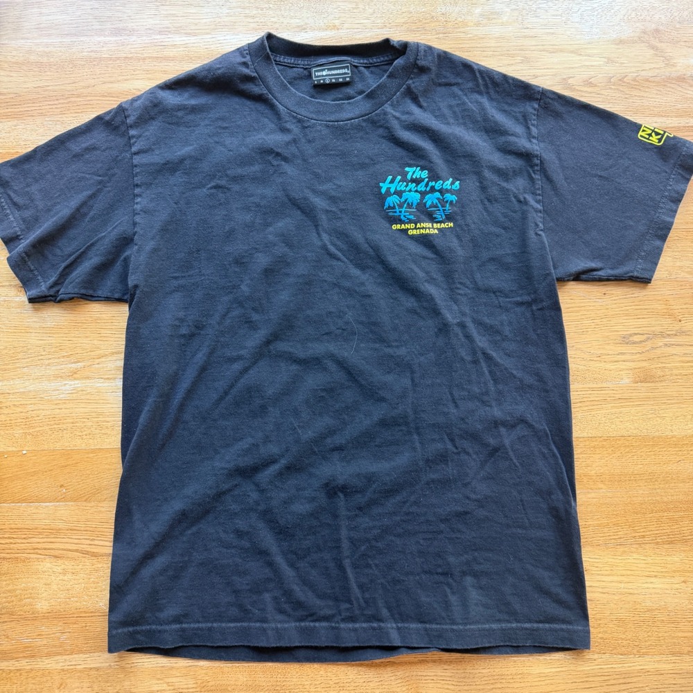 The Hundreds Grand Anse Grenada Black Graphic T-Shirt Mens Large Tee Nice Kicks